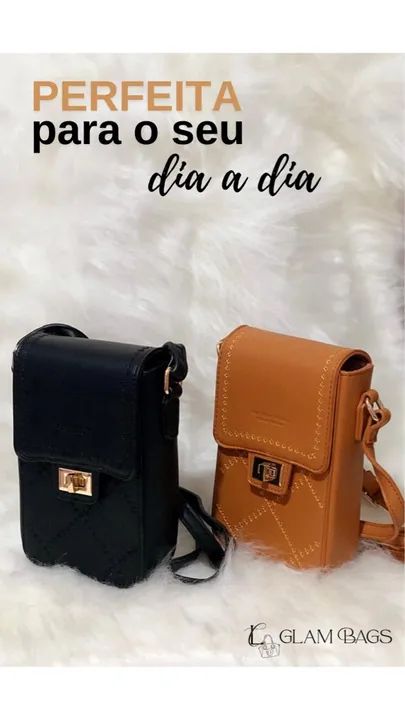 Bolsa Feminina Preta e Marrom - Nova - Foto 4