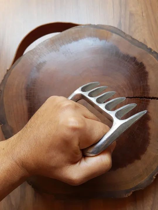 Garfo estilo garra de urso para churrasco e cozinha