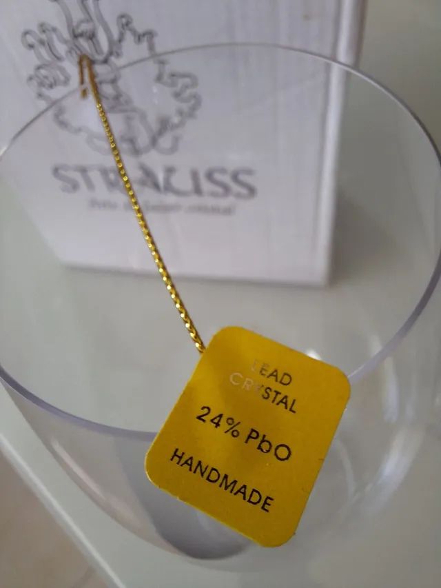 2 Taças em Cristal Strauss Bordeaux Grand Cru 690 ml (24% PbO) - Foto 2