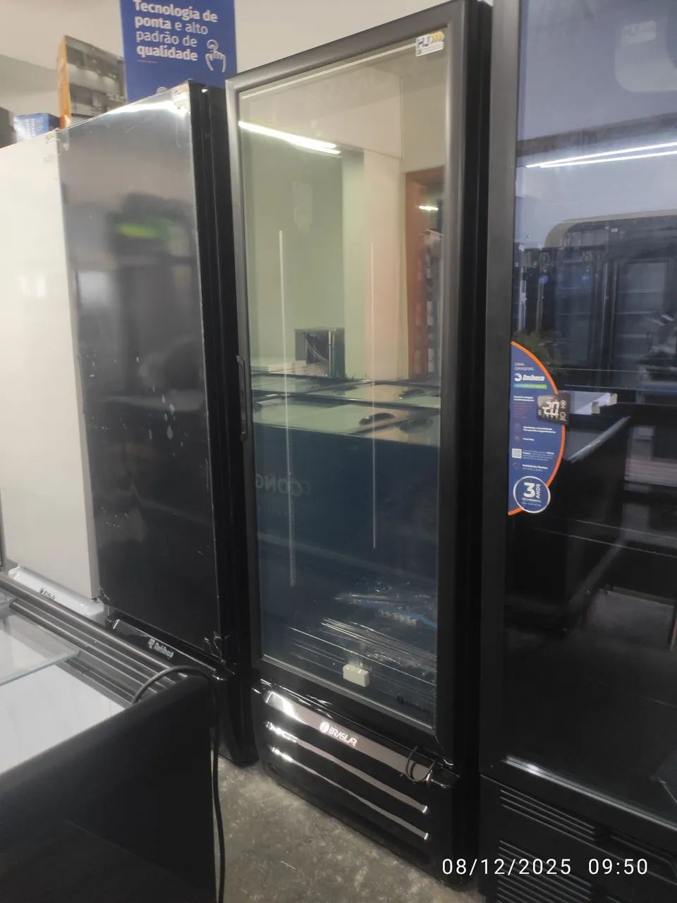 Bh Expositor 500 litros cervejeira porta de vidro Braslar 