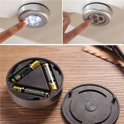 Lâmpadas sem fio com 3 leds
