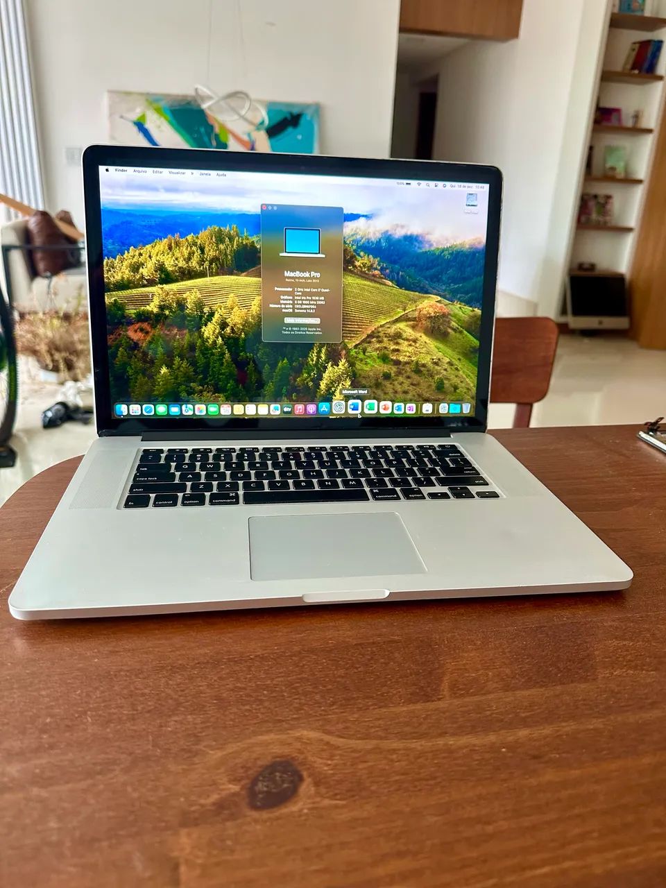 MacBook Pro 15 Pol. i7 4-Core, 8Gb, 2014, 2.4 Terra+OS Sonoma