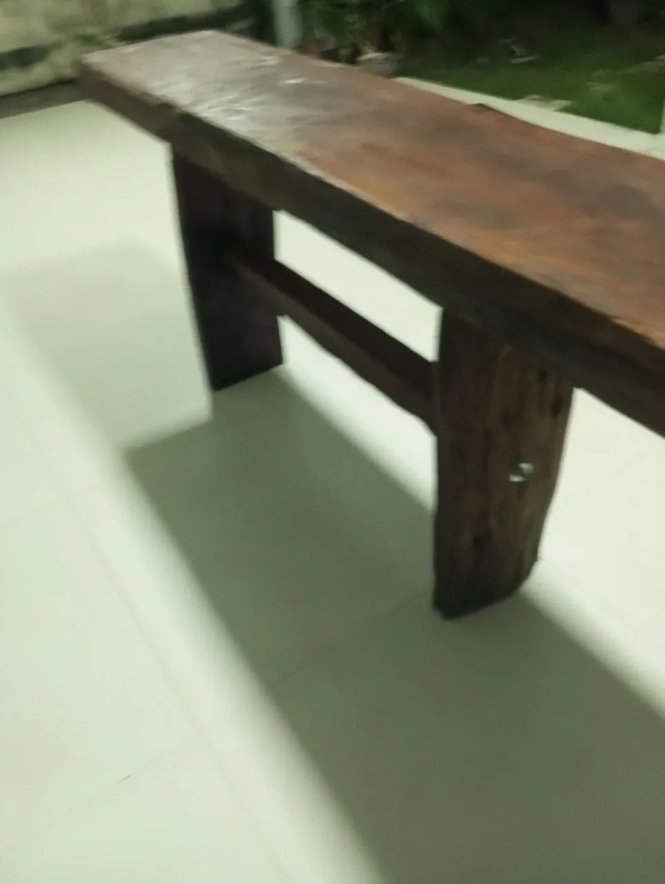 Banqueta rústica de madeira - Foto 2