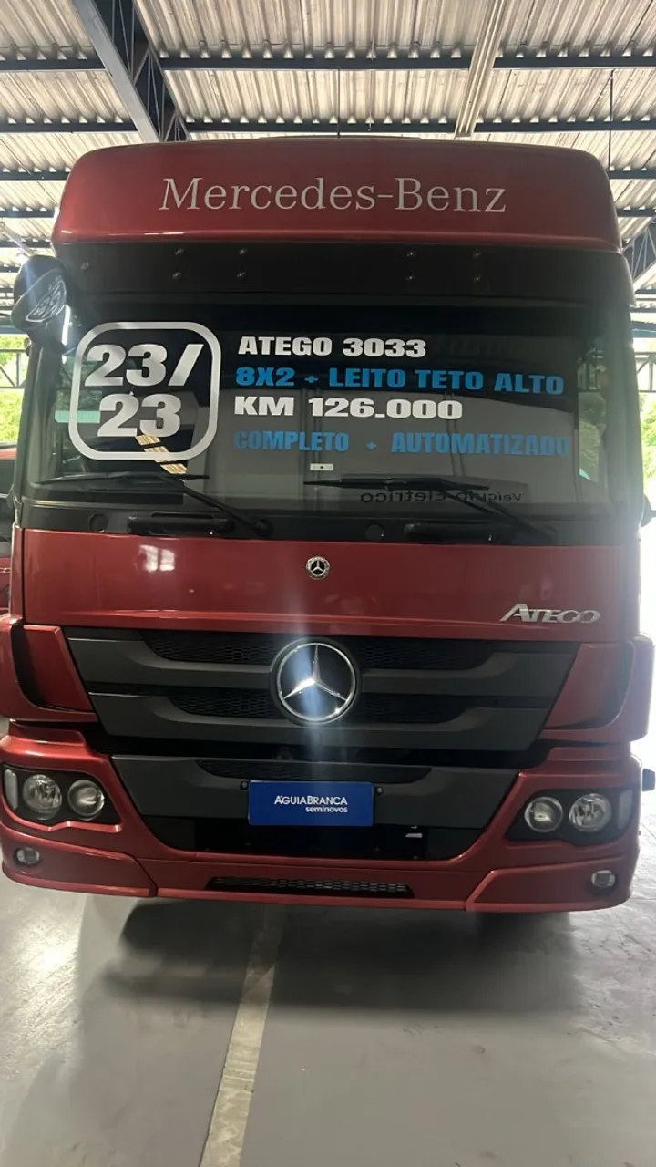 ATEGO 3033 8X2 ANO 2023, UNICO DONO, R$ 599.800,00, 126.000KM NOVINHO