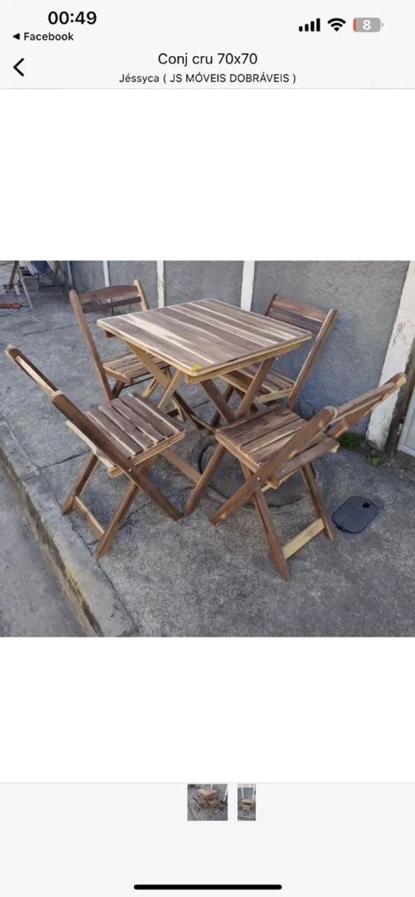 Mesa Dobrável de Madeira - Ideal para Seu Negócio - Foto 2