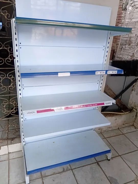 6 metros de gôndolas de parede 3100 - Foto 2