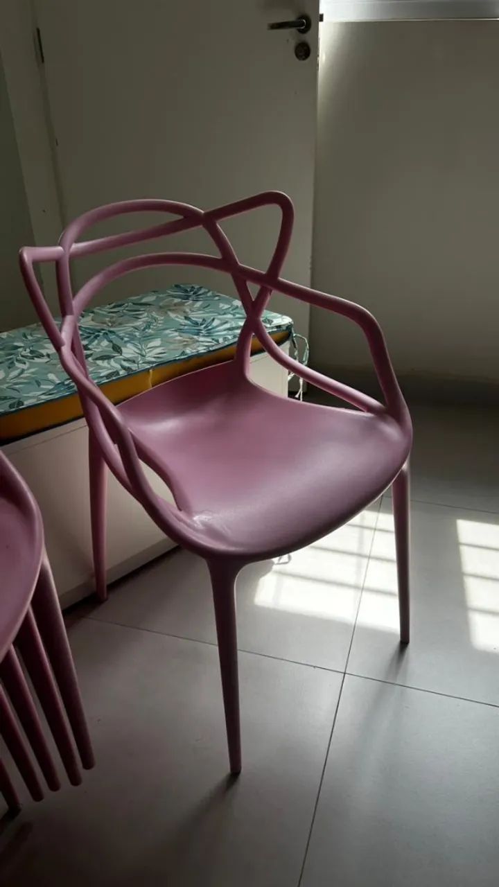 6 Cadeiras Alegra - Rosa - Foto 2