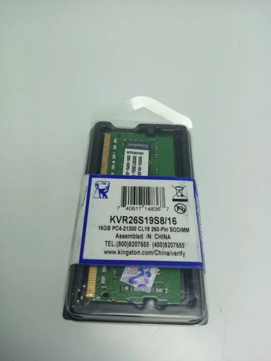Memória Kingston 16GB DDR4 2666MHz CL19 Notebook - Foto 2