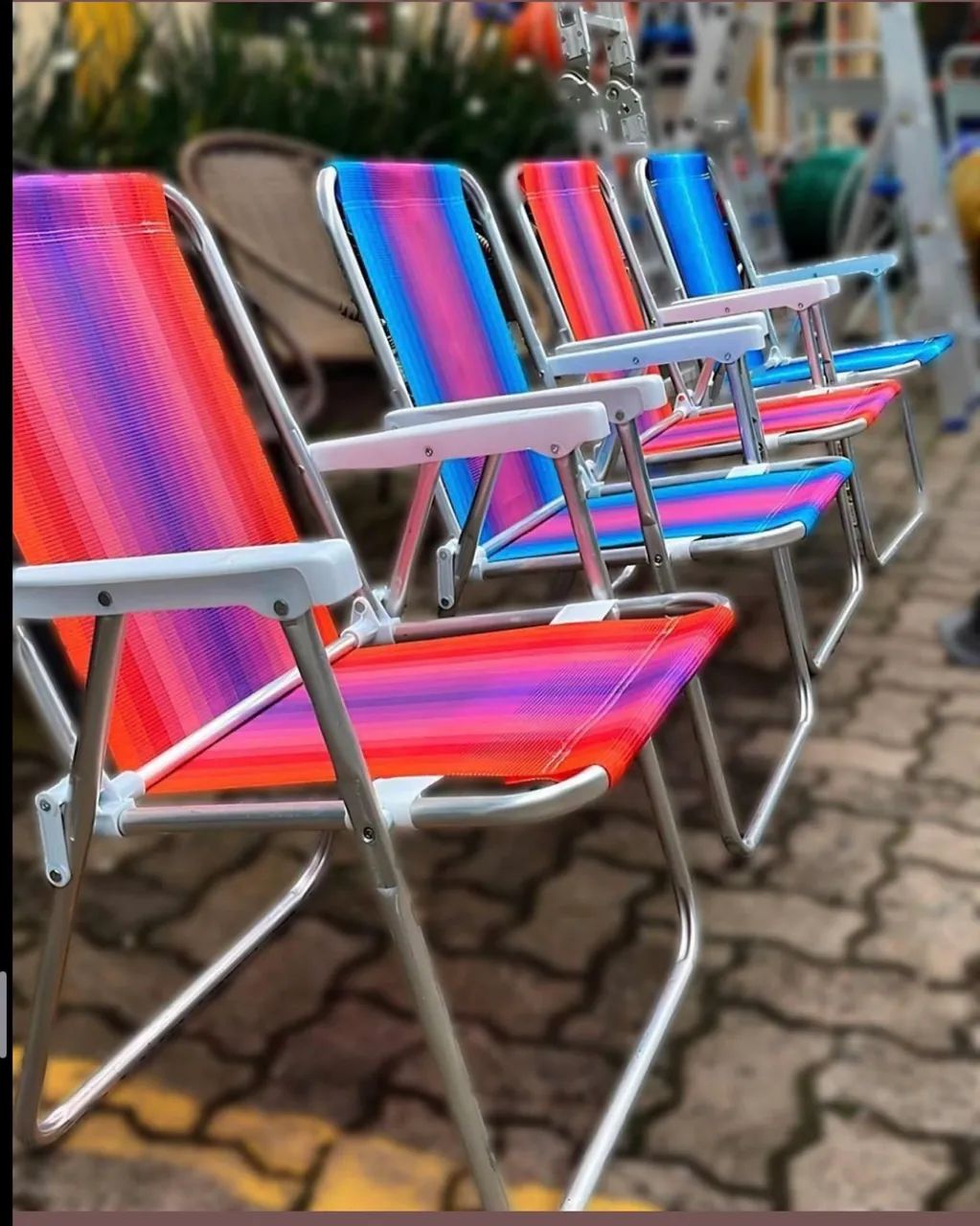 Cadeira de Praia Alumínio Mor