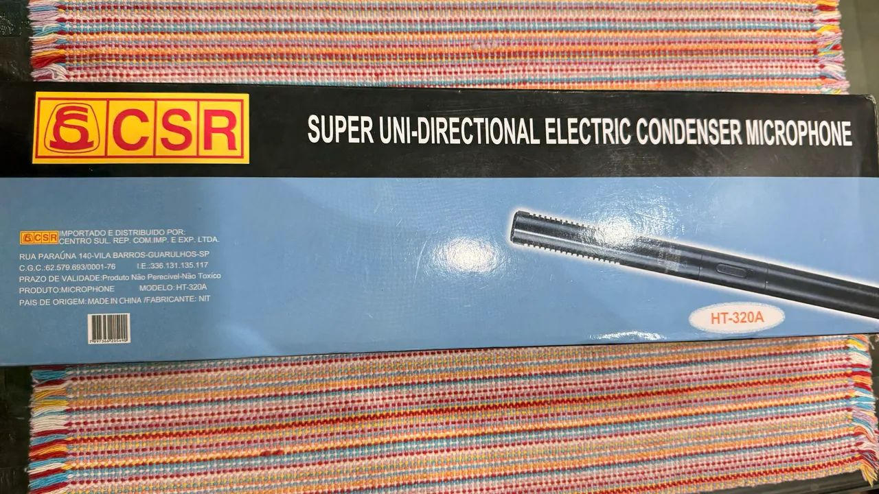 Microfone direcional condensador CSR !!!IMPERDÍVEL!!!