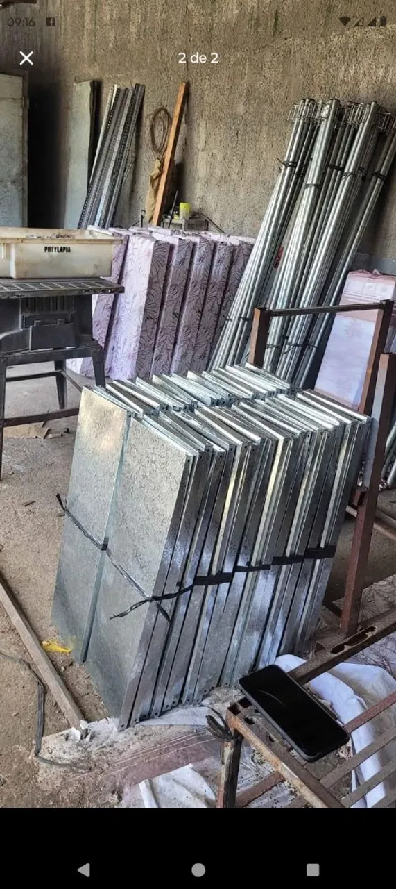 Estante galvanizada
