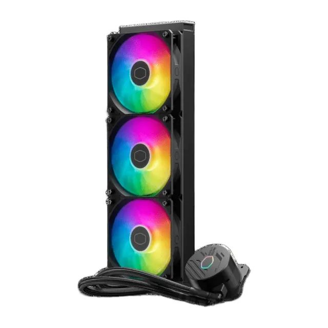 Water Cooler 360mm Cooler Master Master Liquid Core II, ARGB, AMD e Intel, Preto  - Foto 2