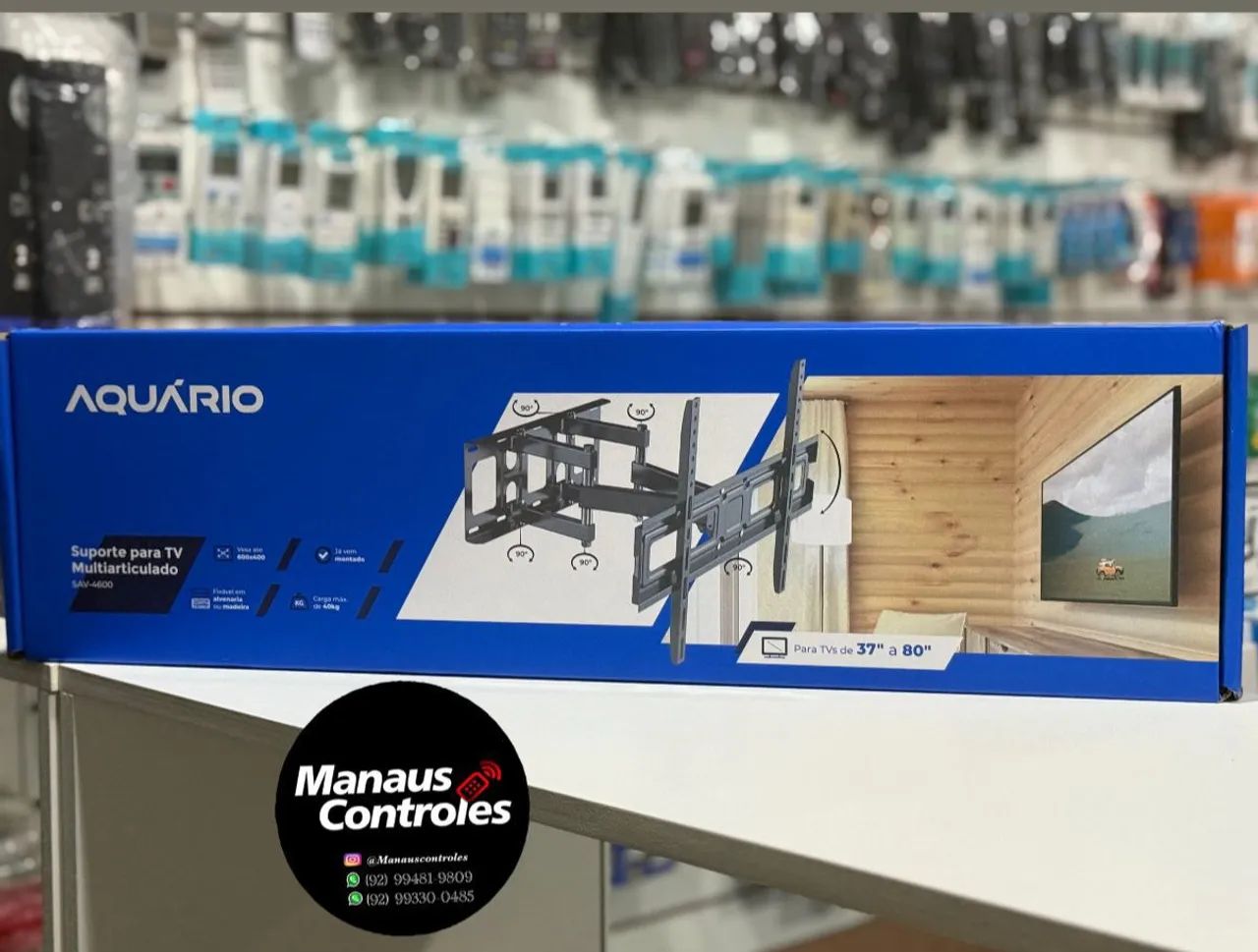 Suporte para Tv Multi Articulado SAV4600 até 80 Polegadas 