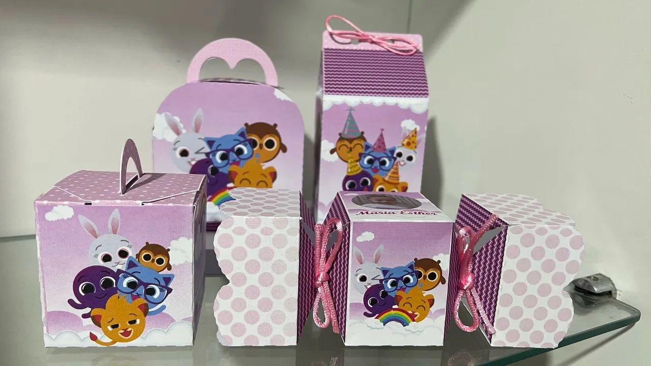 Mimos para aniversário vários temas 