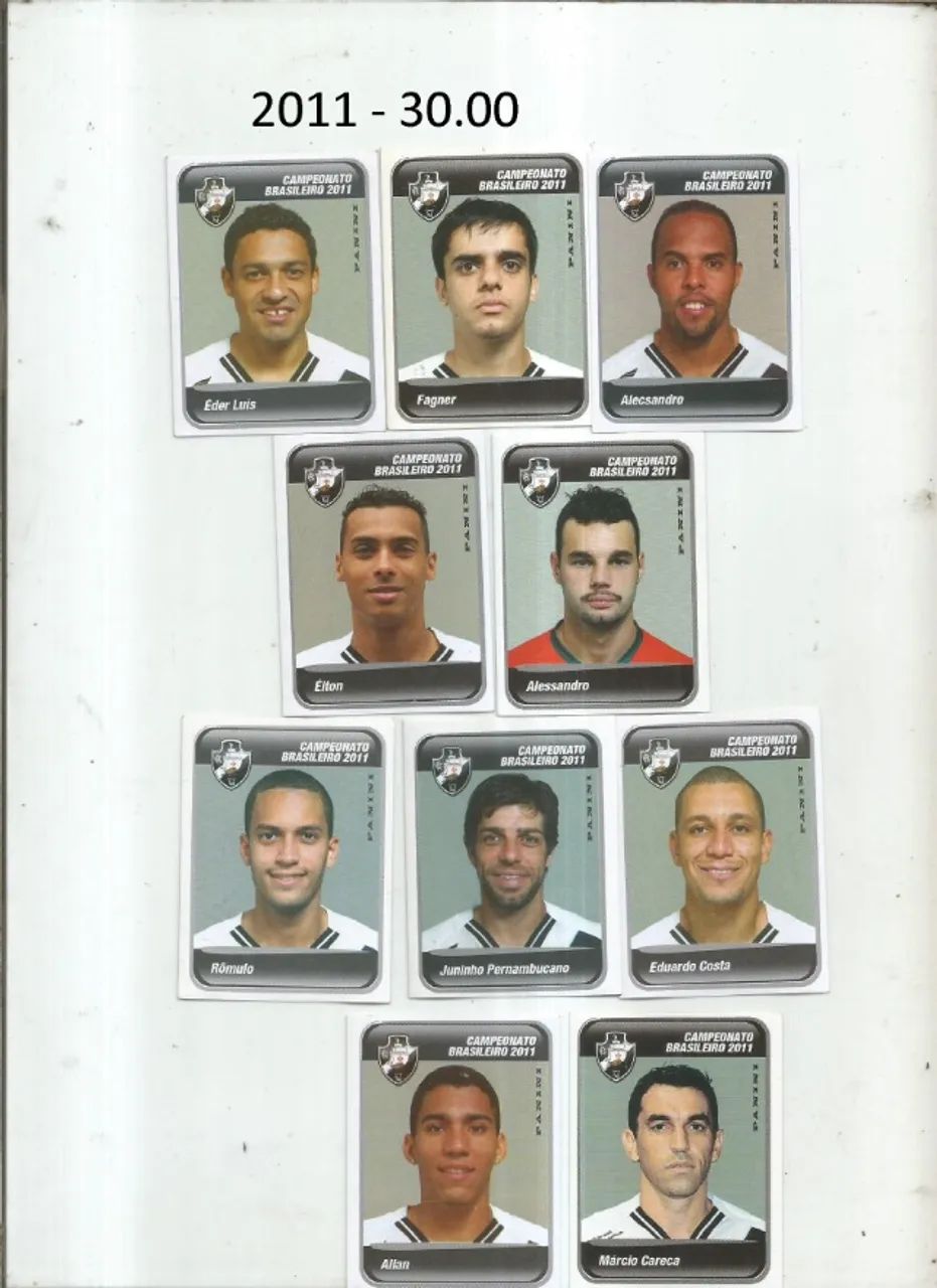 FIGURINHAS VASCO VARIOS ANOS E CAMPEONATOS - Foto 5