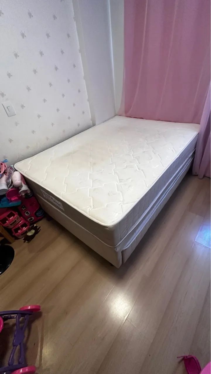 Cama Box Topázio com Auxiliar + Molas Ensacadas - Semi Nova! - Foto 3