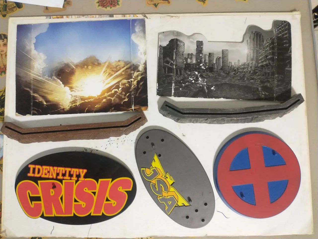 Stands base cenário Marvel legends - Liga da justiça - x men - Foto 2