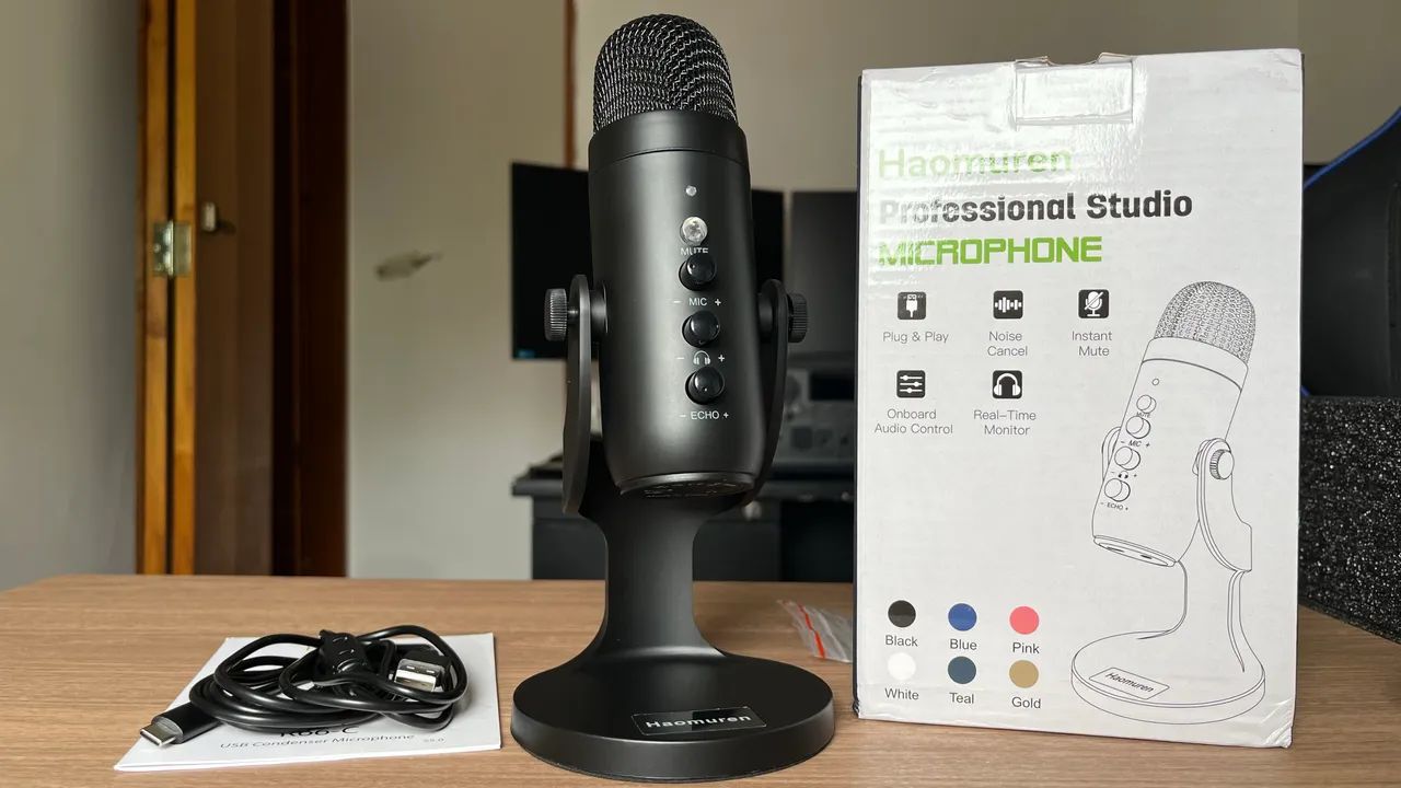 Microfone Profissional USB - Completo e novo!!