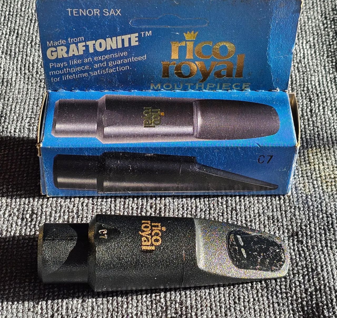 Boquilha para Sax Tenor Rico Royal Graftonite C7 Tenor Sax