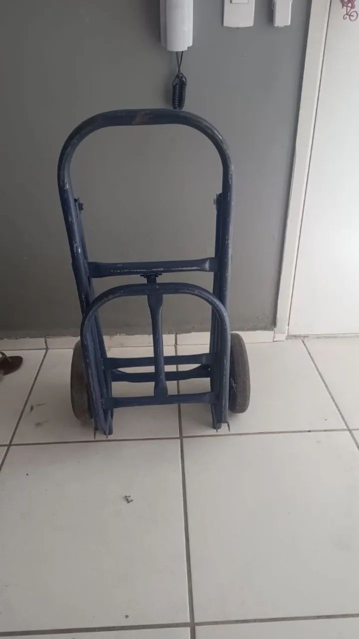Carrinho de carga dobrável, pouco usado  - Foto 2