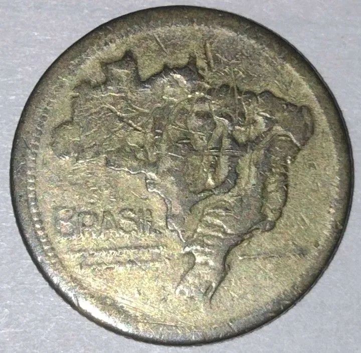 Lote de Moedas - 1 Cruzeiro 1946 - 50 Centavos 1945 1943 - Aceito Ofertas  - Foto 2