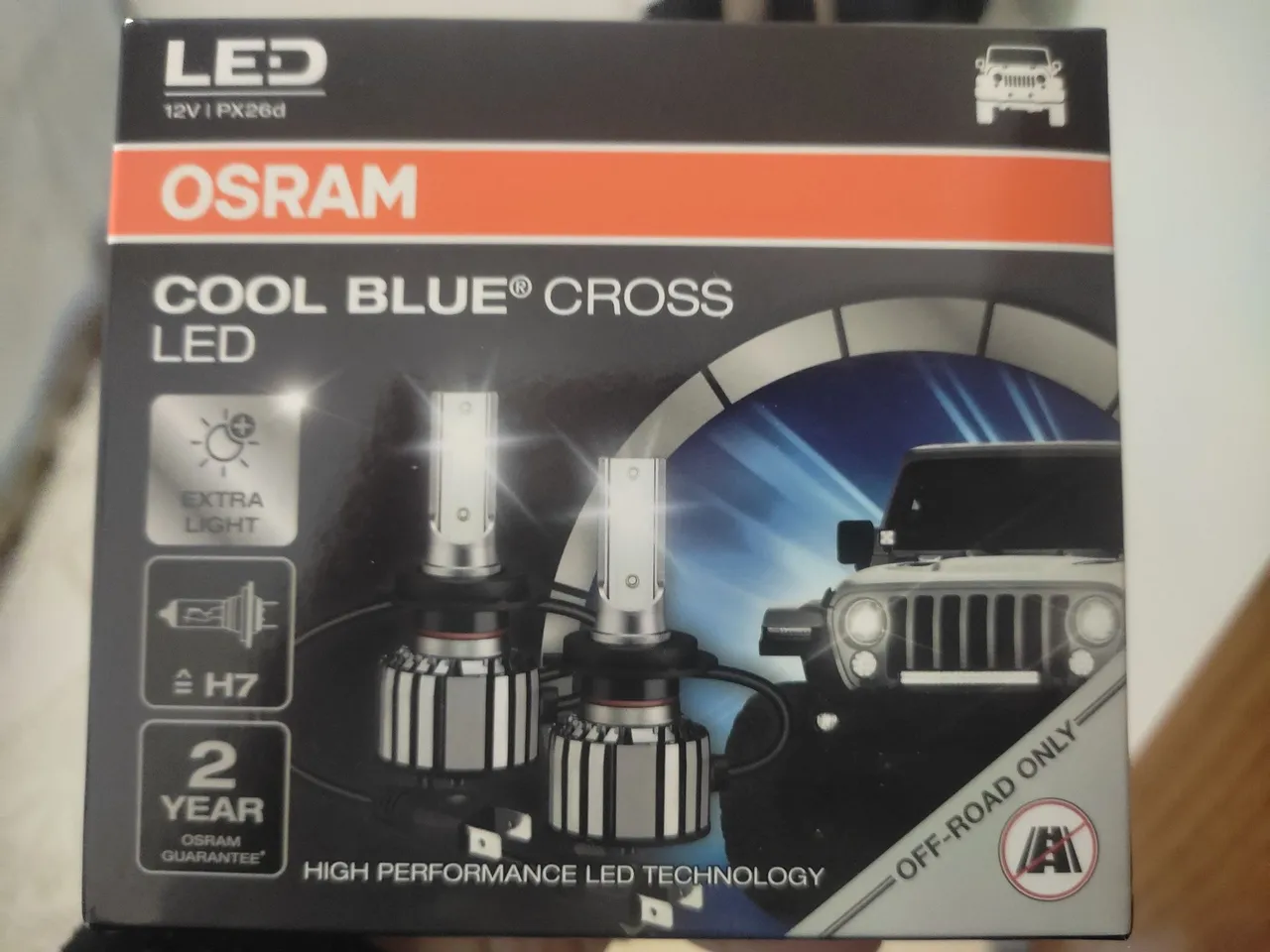 Lâmpadas LED Osram Cool Blue Cross H7 - Off Road