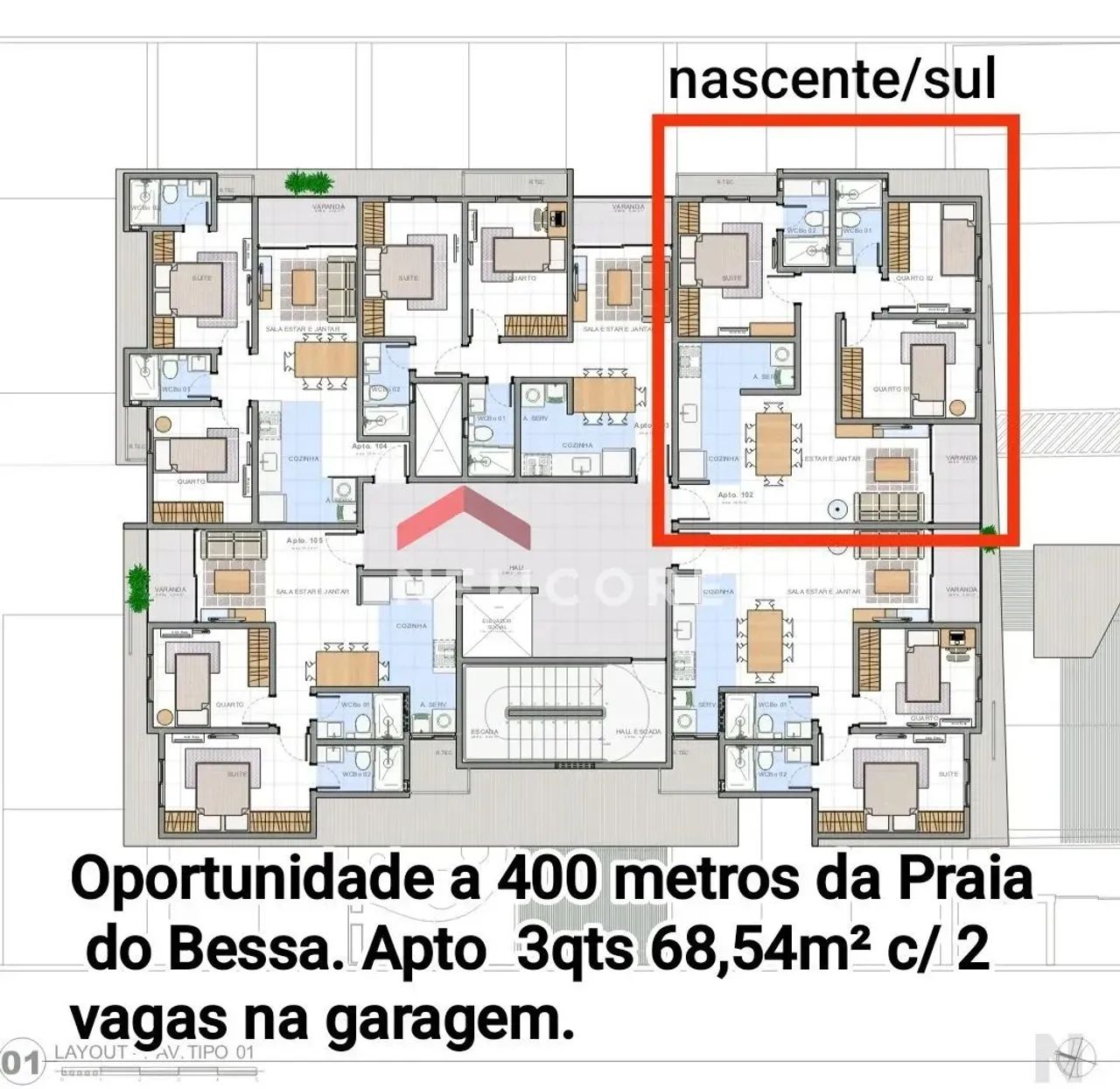 Apartamento em Rua Tertuliano Castro - Bessa - João Pessoa/PB - Foto 2