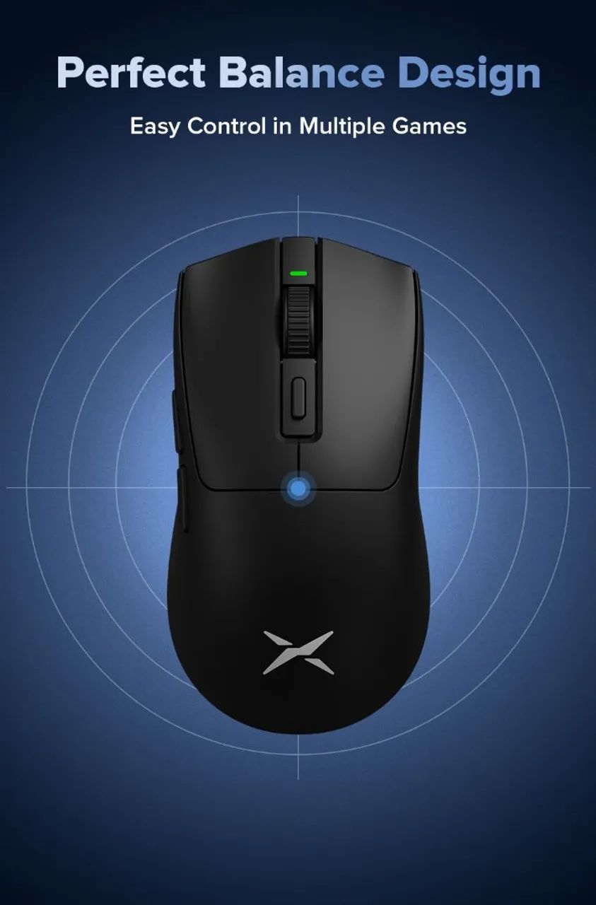  Delux M600 Série Mouse para jogos sem fio 52g Leve 2.4G Conexão de modo duplo 26000DPI 