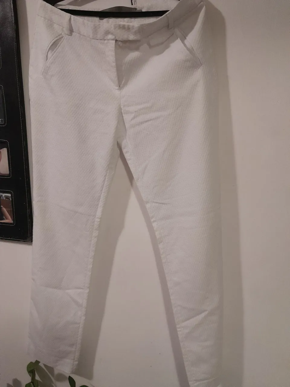 Calça branca social feminina