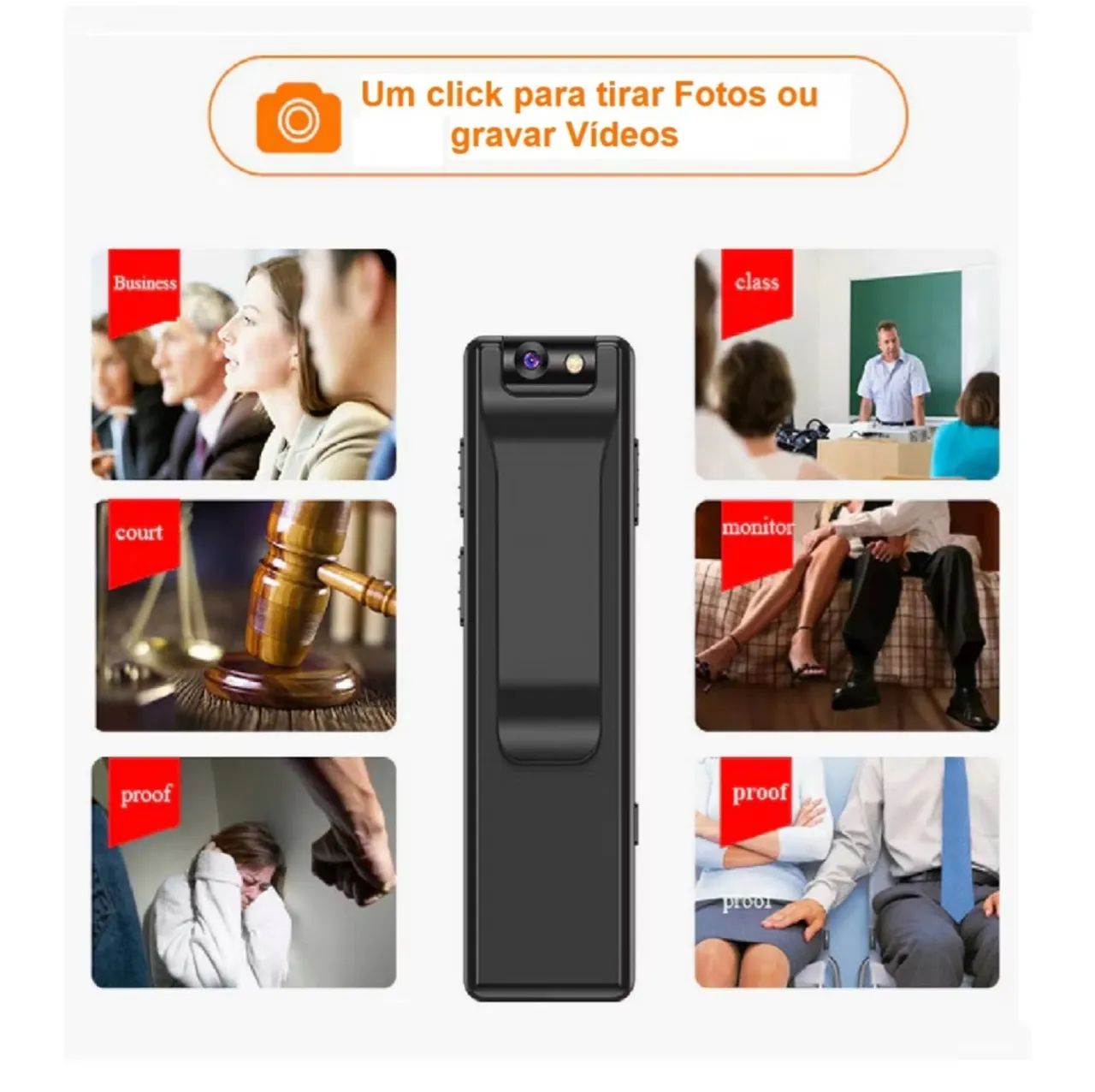Câmera espia - muito discreta - grava áudio e vídeo. - Foto 4