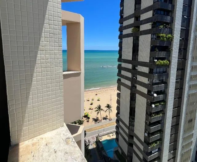 Flat 45m² completamente reformado e mobiliado beira mar praia de piedade rende muito