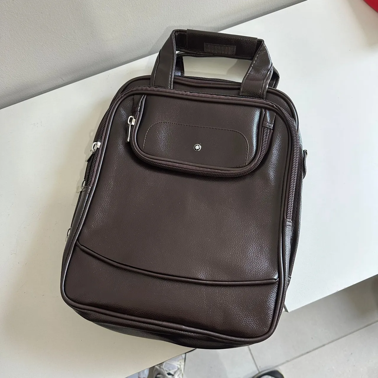 Bolsa Montblanc Executiva Marrom