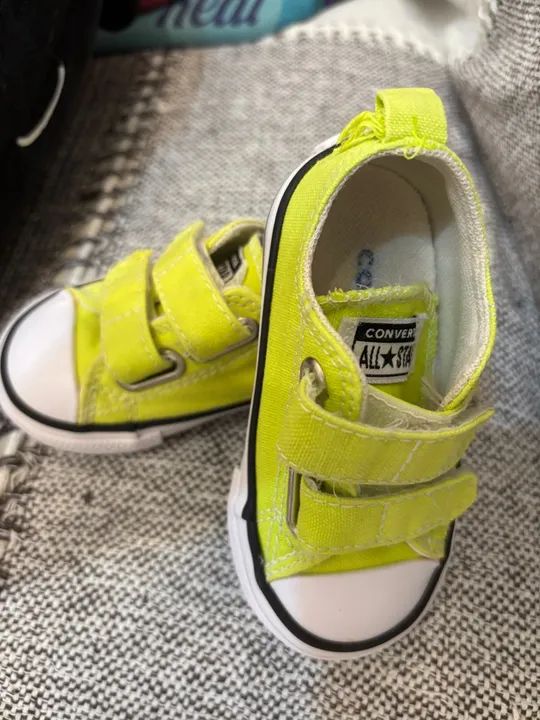 Tênis Converse All Star Infantil Neon Tamanho 18 - Foto 2