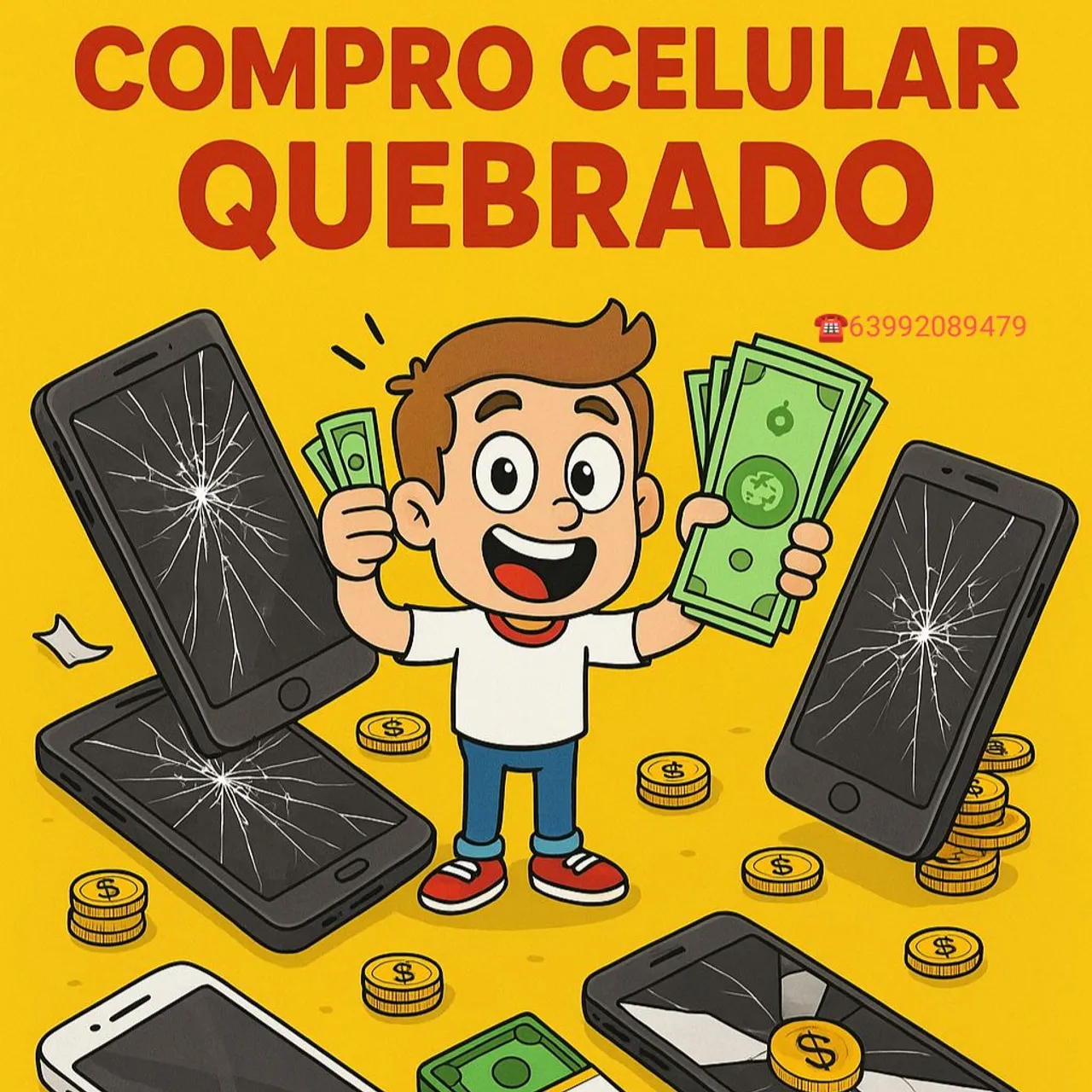 Compr0 Celular Quebrad0 - Melhor Preço!