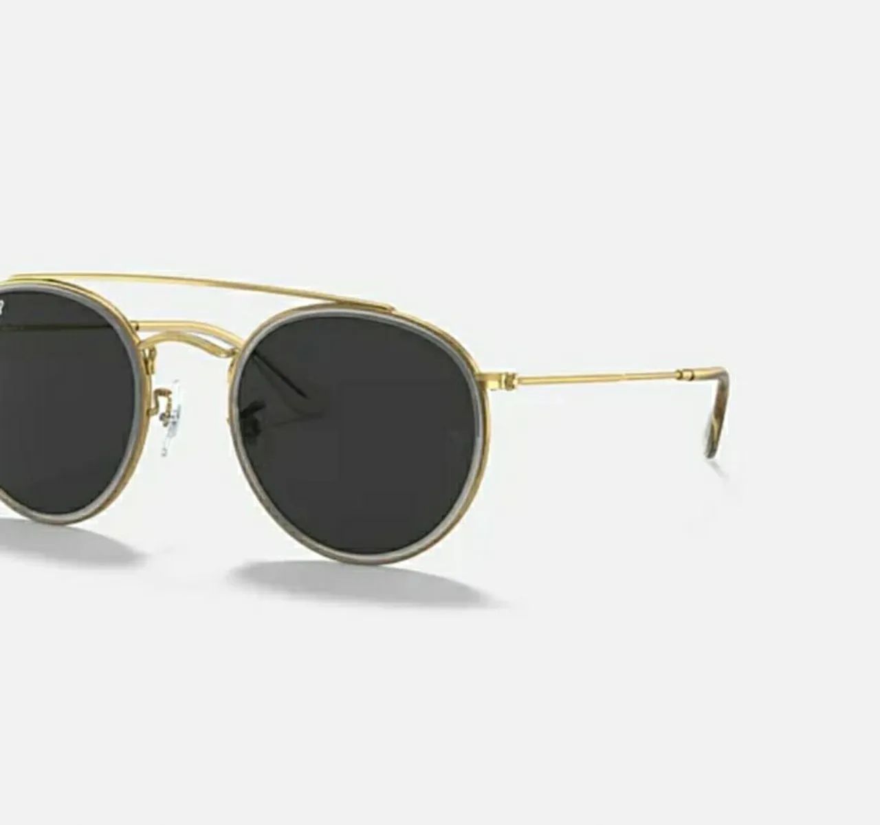 Óculos de Sol Ray-Ban Redondo Dourado