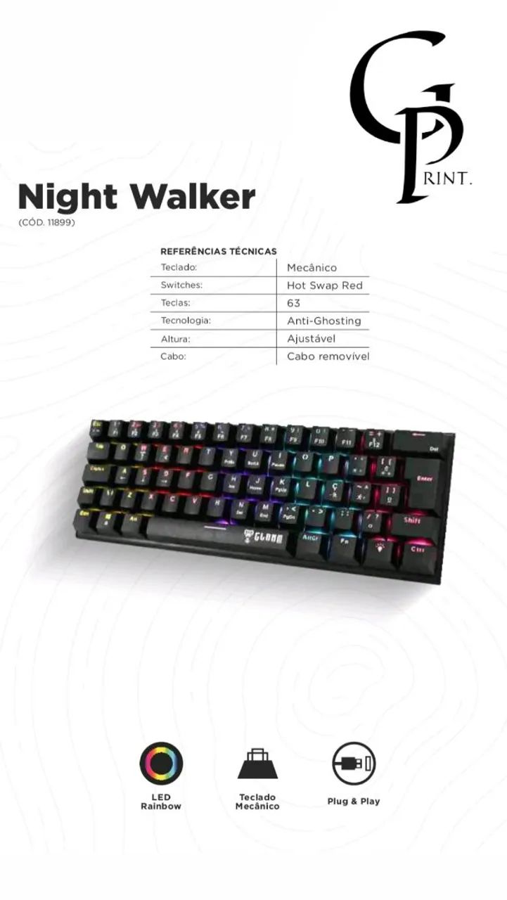 TECLADO GAMER - CLANM PROMOÇÃO! - Foto 2