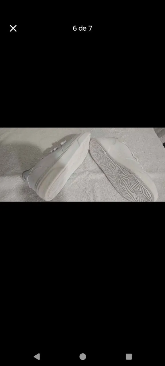 Tênis branco casual branco