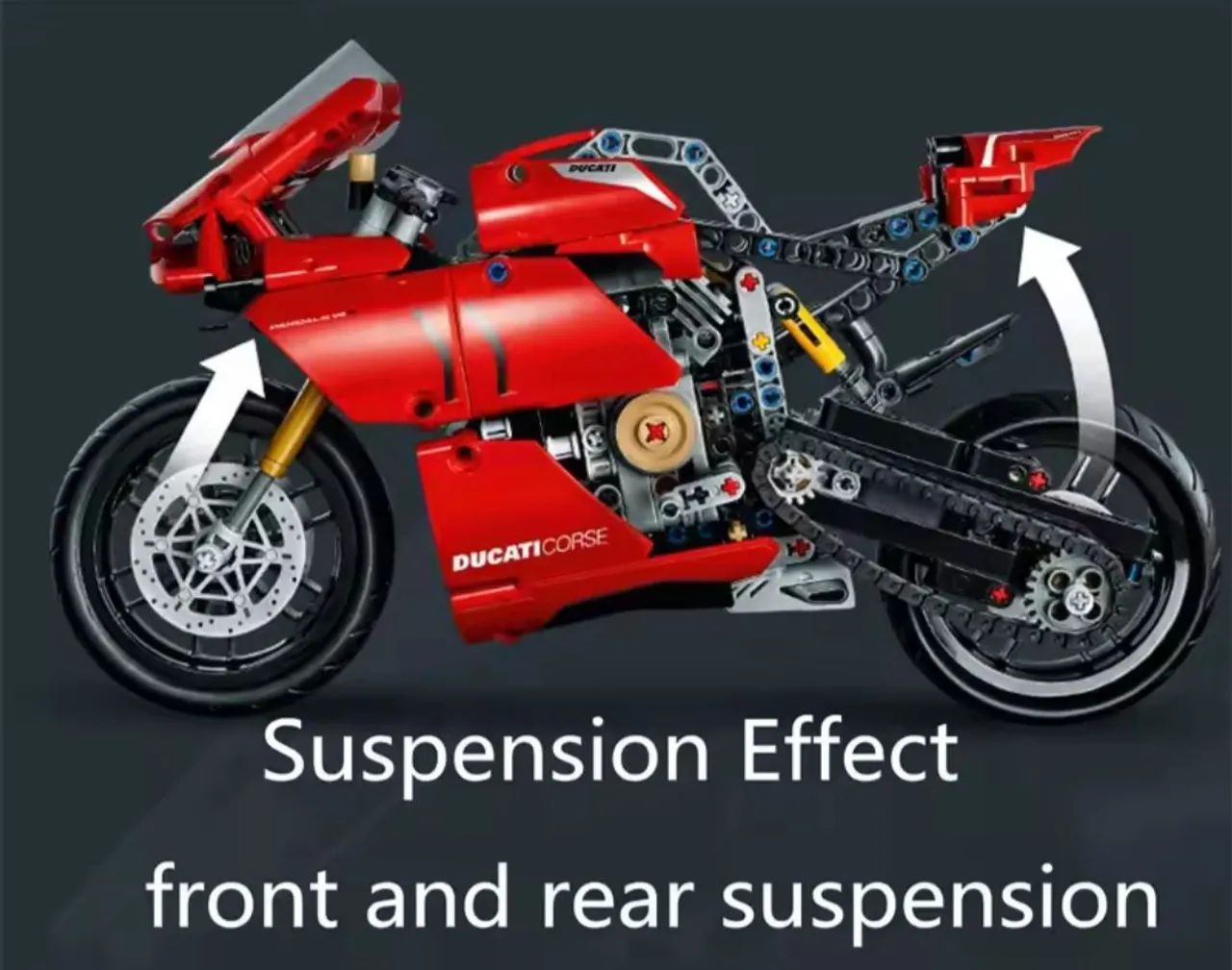 Moto Technic Ducati estilo Lego (646 peças) - Foto 4