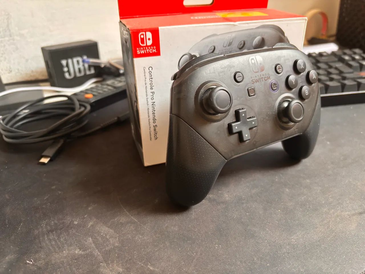 Pro controller nintendo switch - Peças e Acessórios de Vídeo Game