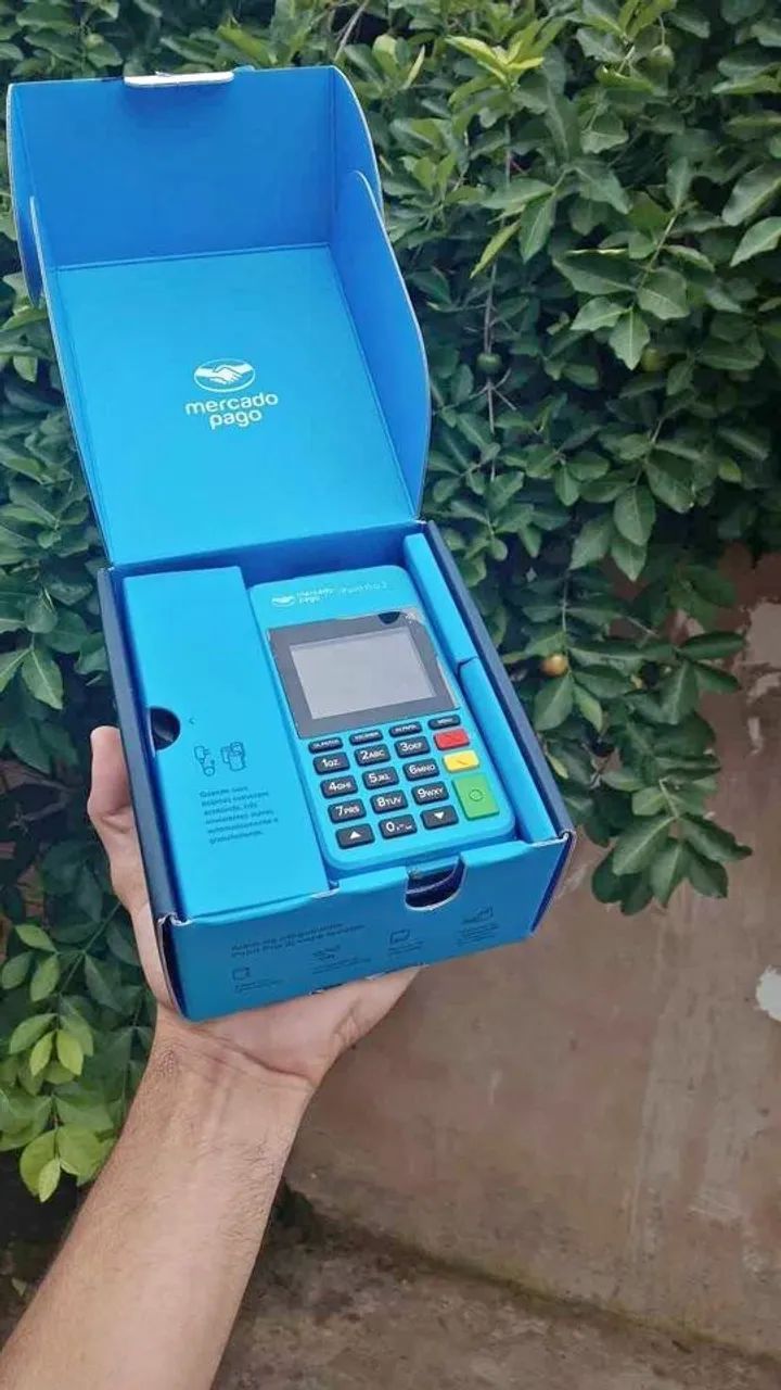 MÁQUINA DE CARTÃO POINT PRO 2 - CHIP 3G E WIFI - MERCADO PAGO