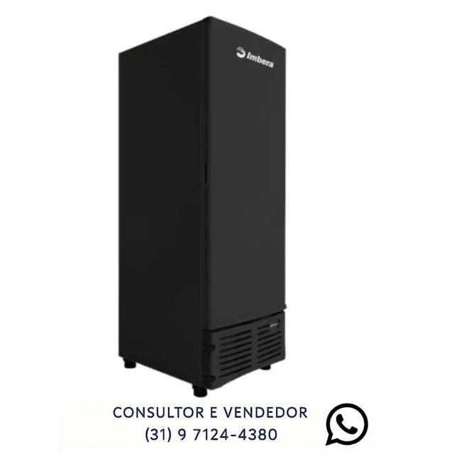 Freezer Vertical Porta Cega Imbera 56L Preto