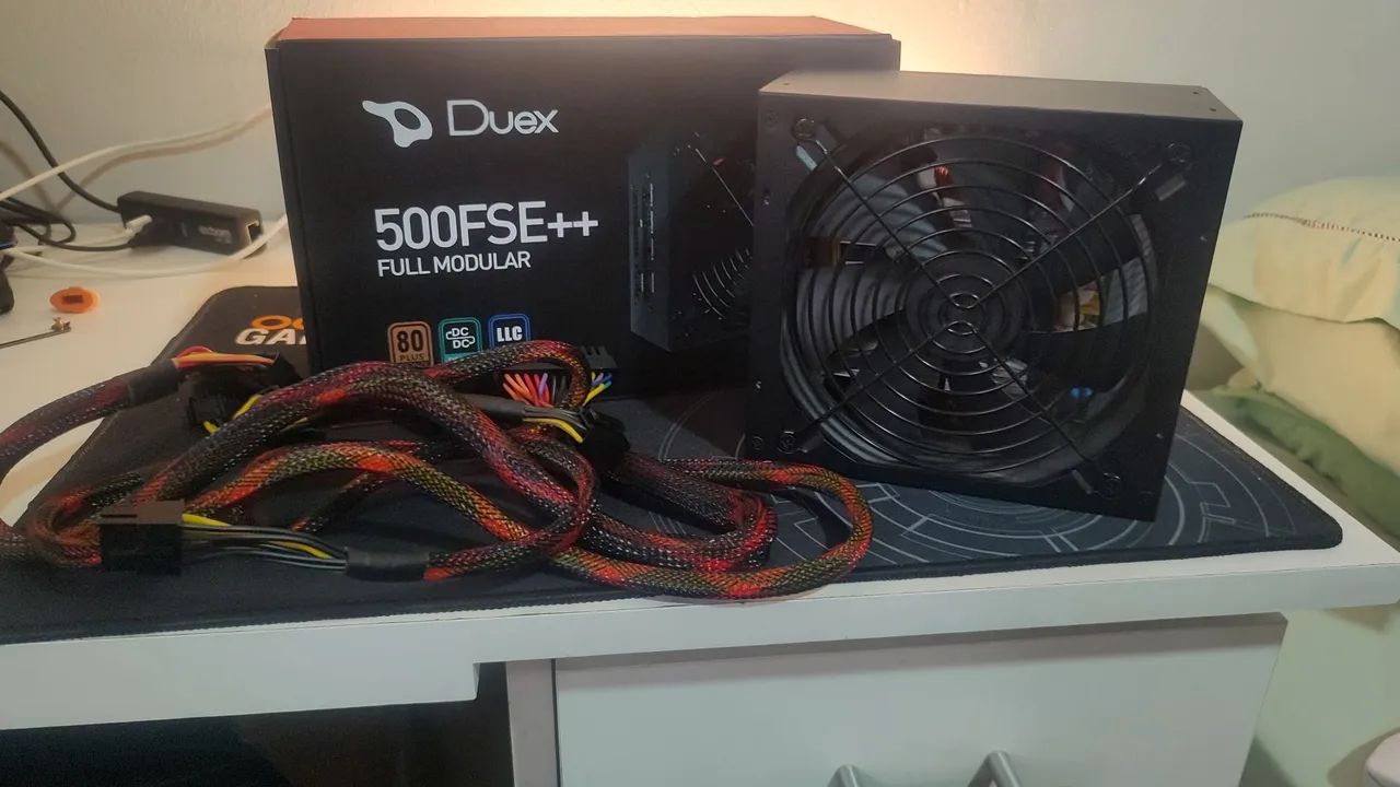 Fonte de PC Duex 500FSE+ Full Modular 500w