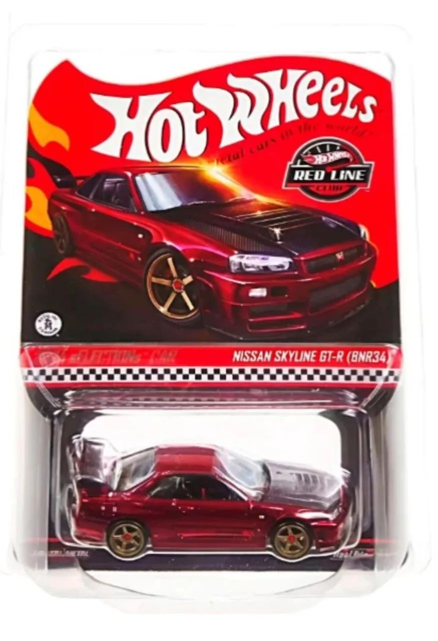 Miniatura Hot Wheel Nissan Skyline R34 GT-R Red Line Club