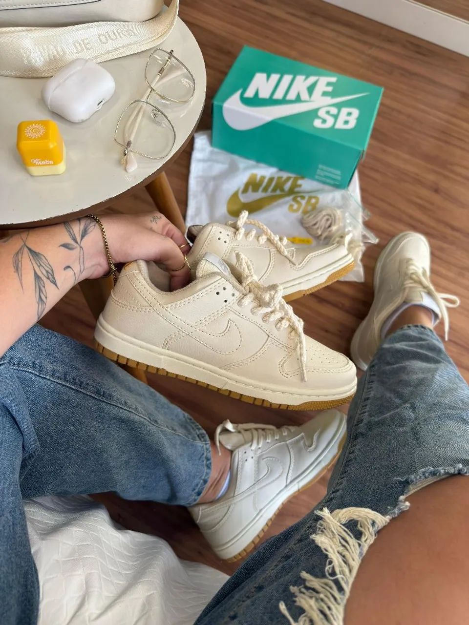 Tênis Nike Dunk Low Off-White Primeira linha Premium Novo do 34 ao 39 - Foto 3