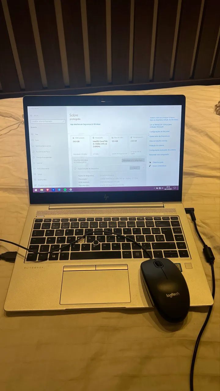 Notebook i5 7ºGeração, 24gb de RAM, com SSD