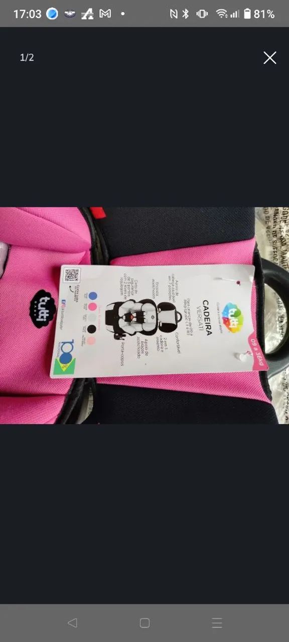 Cadeira para carro Tutti 