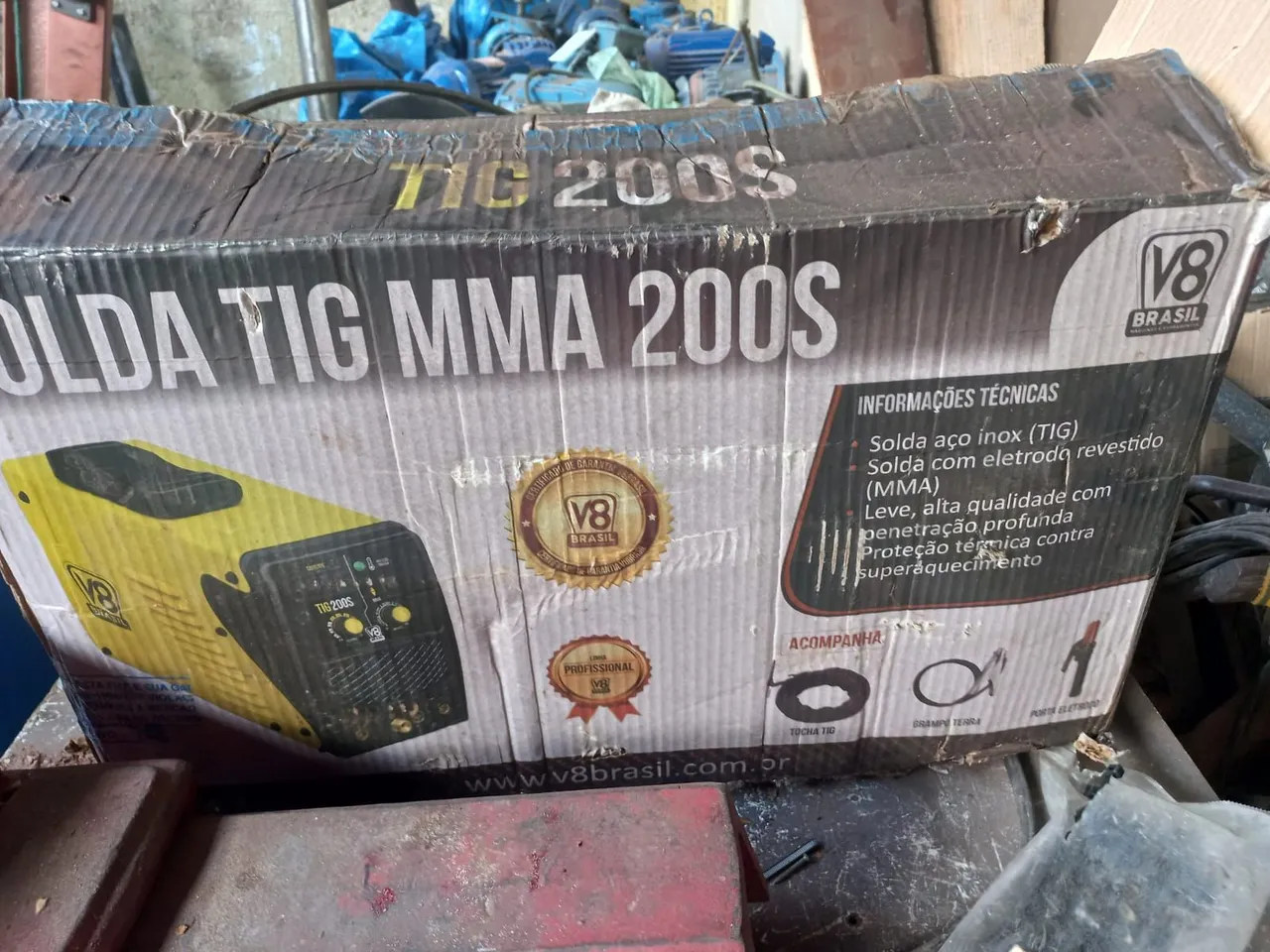 Solda TIG MMA 200S V8 Brasil Novo
