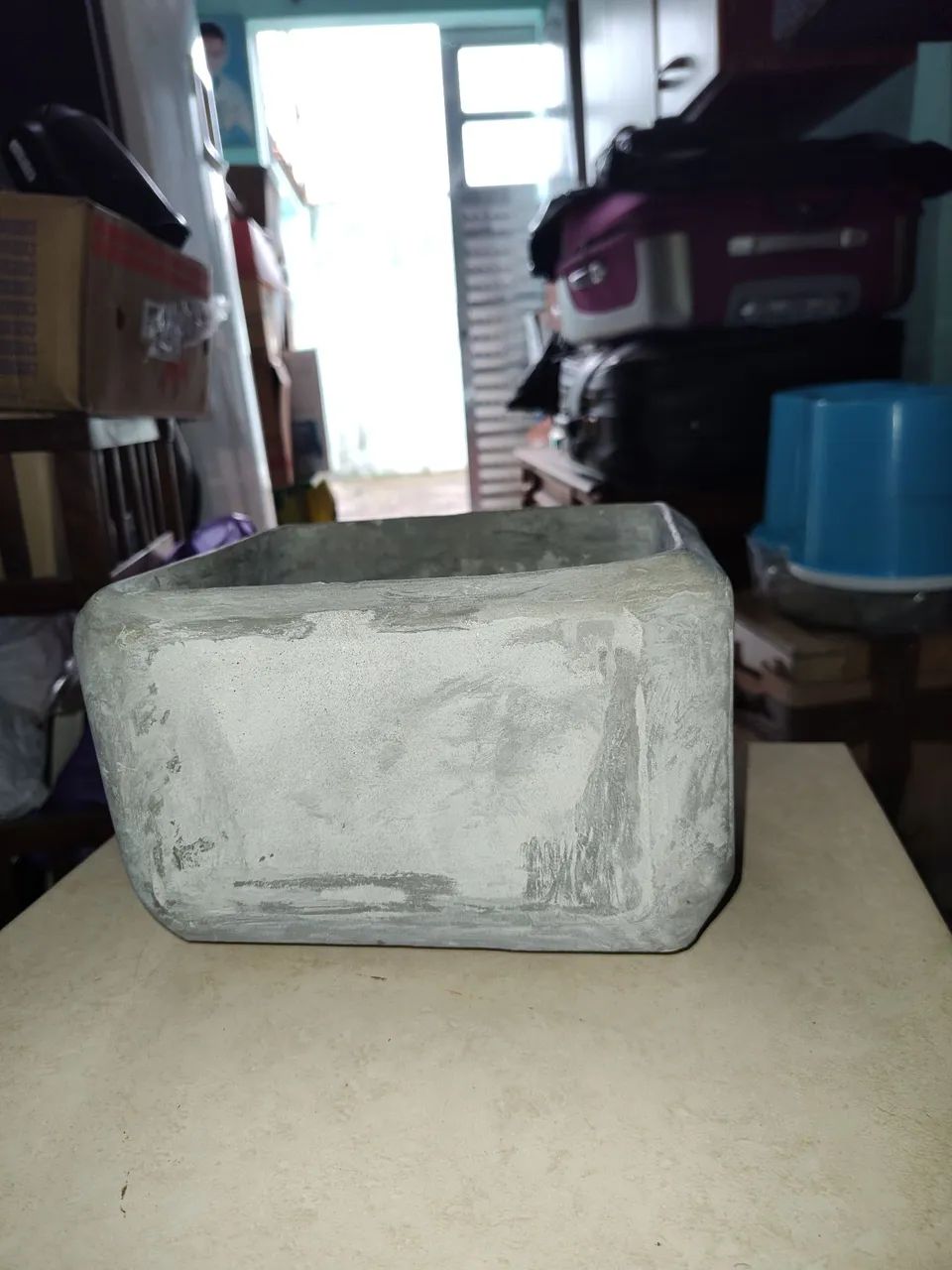 Vaso de concreto retangular - Foto 2