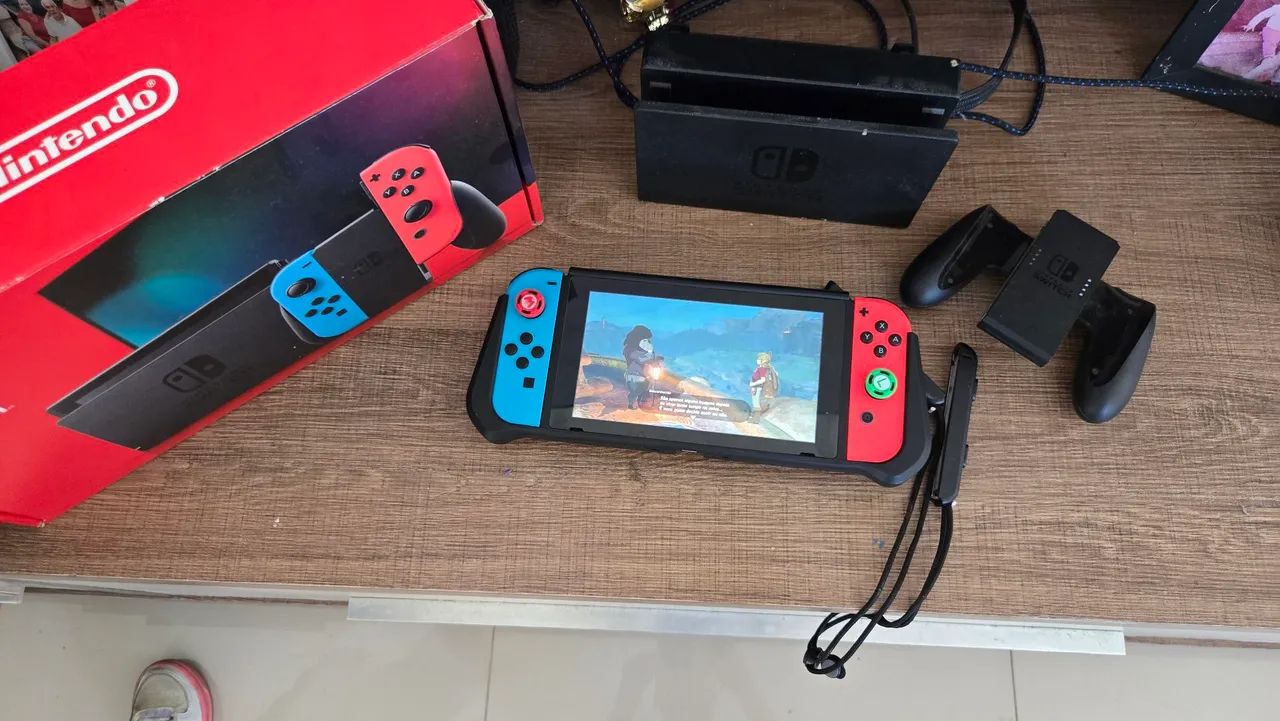 Nintendo switch v2 desbloqueado sd 512gb