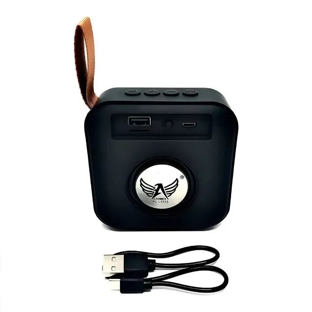 Mini Caixinha Som Quadrada Portátil Bluetooth Usb Mp3 Sd  - Foto 5